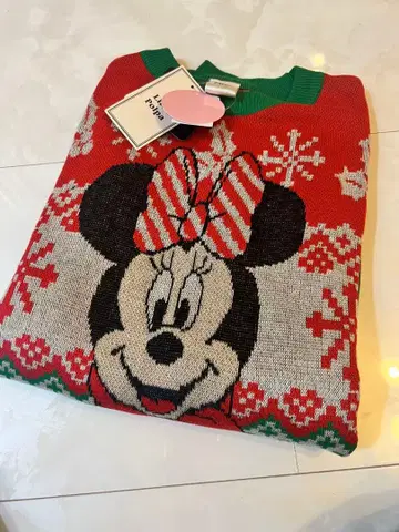 미니 니트 스웨터 M 사이즈 크리스마스 아베일