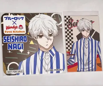 블루 록 웬즈데이 나기 세이시로 코스터 등신 홀로그램 카드