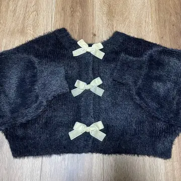 meltie 리본 니트 가디건