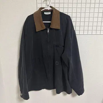 블랙 코듀로이 옷깃 자켓