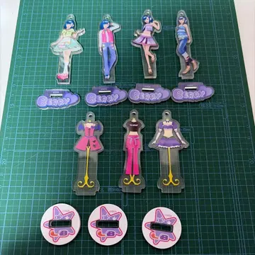 오샤레 마녀 러브 and 베리 (베리) 미니 아크릴 스탠드 7개 세트