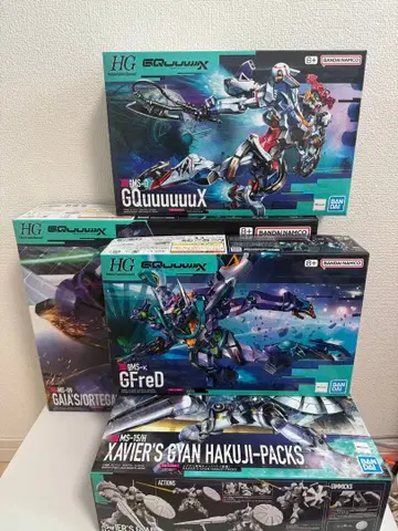 기동전사 건담 GQuuuuuuX 프라모델 4점