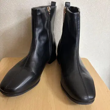 그로브 부츠 블랙 로우힐 23.5cm