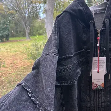 밀리로피울 케미컬 데님 후드티 GLAY