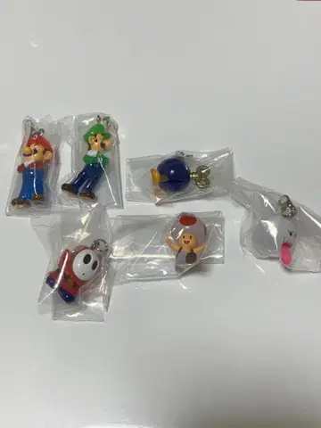 슈퍼 마리오 키링 6세트