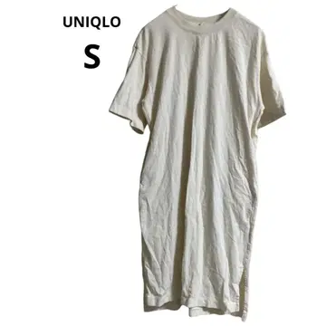 유니클로 UNIQLO 티셔츠 원피스 반팔 슬릿 S