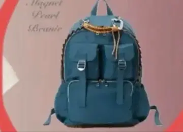 속추 so.C.hu 파란 나일론 백팩 백팩