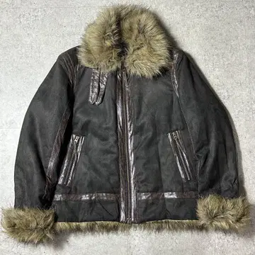 RATTLE TRAP B-3형 털 길고 풍성한 퍼 자켓 3 남성용 비기