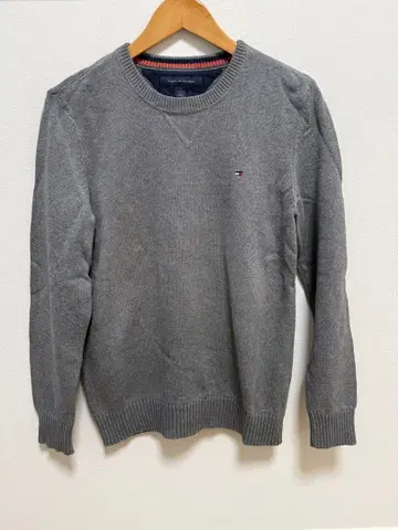 TOMMY HILFIGER 타미힐피거 그레이 크루넥 스웨터