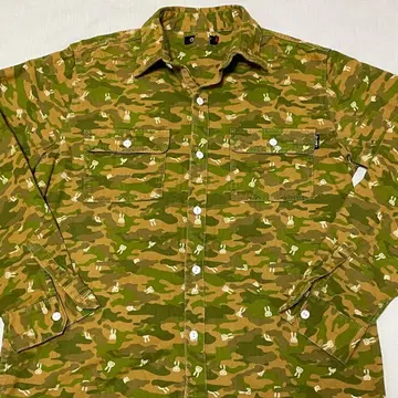 CUNE 긴팔 셔츠 카모 토끼