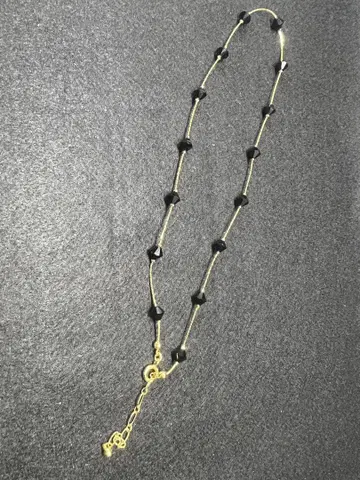 오닉스 금도금 목걸이