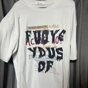 그래픽 프린트 T셔츠 화이트