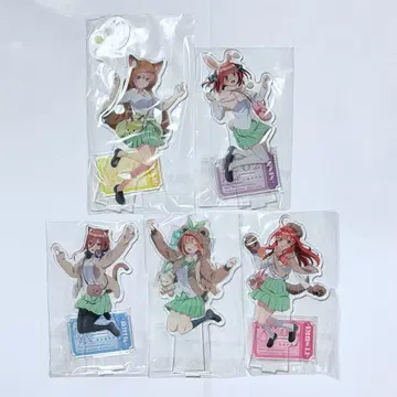 5등분의 신부 아크릴 스탠드 5개 세트 테마파크