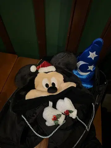 미키마우스 산타 모자 캡