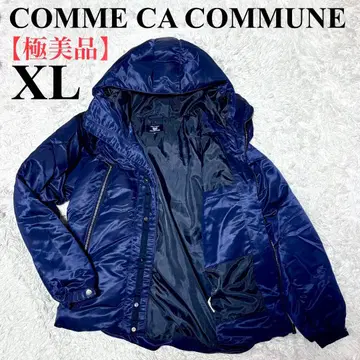 [ 컨디션 최상 ] 꼼 사 커뮨 다운 자켓 다운 70 네이비 후드 XL