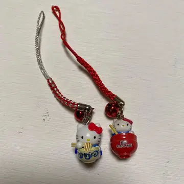 지역 한정 헬로키티 스트랩 2개 세트