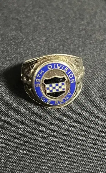 99th Division Army Ring 실버 반지