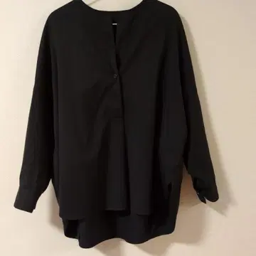 저널 스탠다드 울 혼방 풀오버 돌먼 슬리브 블랙