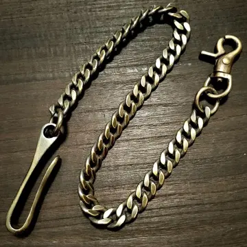 훈제 훈제 키헤이 12mm 지갑 체인 빈티지 브라스 낚시 바늘