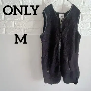 [ ONLY ] M 집업 베스트 블랙