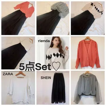 여성용 깔끔 러블리 스타일 코디 5세트 묶음 판매