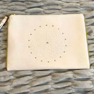 보물 파우치 화이트 가죽