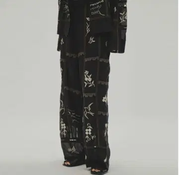 todayful Embroidery Patchwork Trousers
