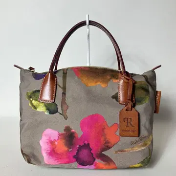 2510-383 | 새상품급 | 로베르타 피에리 핸드백 그레이 꽃무늬