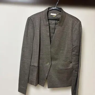 브라운 노카라 자켓 사이즈 42