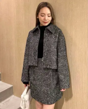 셀포드 전개 박스 숏 자켓 새상품급