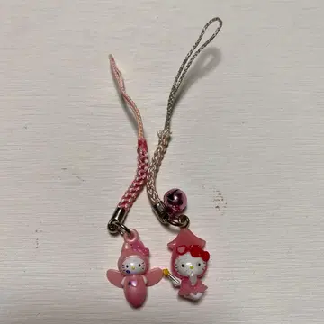 한정판 핑크 생물 키티 스트랩 2개 세트