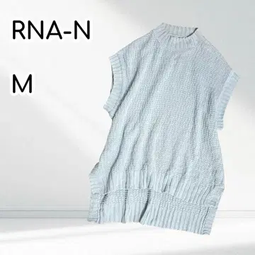RNA-N 하이넥 코튼 니트 베스트 오버 사이즈 워셔블