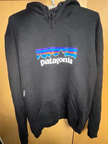 patagonia 블랙 후드 부착 후드티