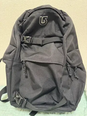 버튼/BURTON 럭색 로고 자수 원 포인트 블랙