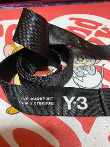 인기 블랙 Y-3 블랙 벨트 3스트라이프