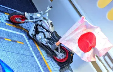 미니카 디오라마 할리 바이크