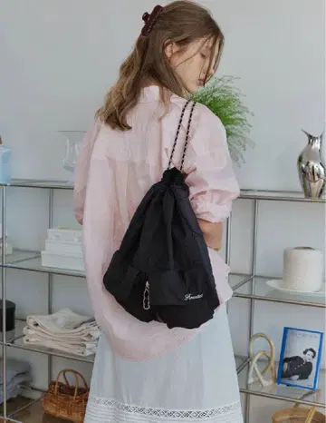 modestmood 한국 브랜드 냅색 블랙 백