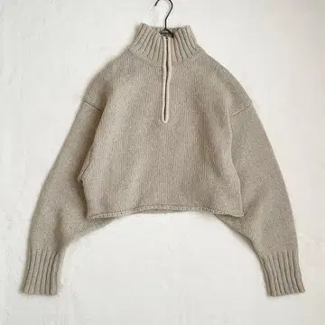 TODAYFUL 하프 지퍼 울 니트 풀오버