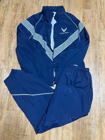 레어 실물 공군 US AIR FORCE 트레이닝 자켓 셋업