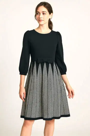 M'S GRACY 리본 포함 고급 원피스 38 새상품급