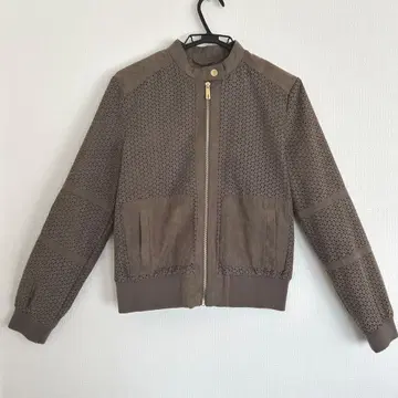 브라운 노카라 자켓