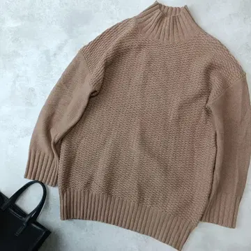 새상품급 쉽스 에니 터틀넥 튜닉 니트 풀오버