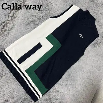 새상품급 Calla way 캘러웨이 롱 니트 베스트 M 사이즈