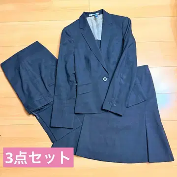 수트 3세트 네이비 체크 suit company