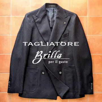 TAGLIATORE BEAMS 네이비 자켓 더블 44 플란넬