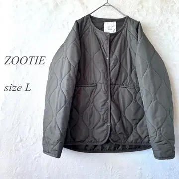 ZOOTIE 퀼팅 자켓 L 사이즈 카키 노카라 1130