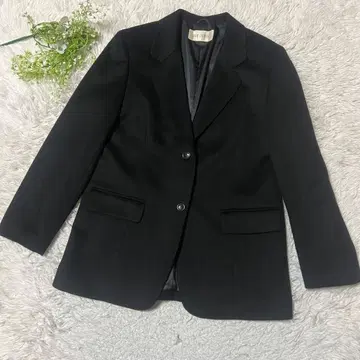 JAEN CREMENT 캐시미어 혼방 테일러드 자켓 블랙 XL 13호