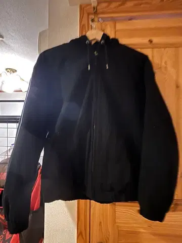 유니클로 후드 부착 블루종 S