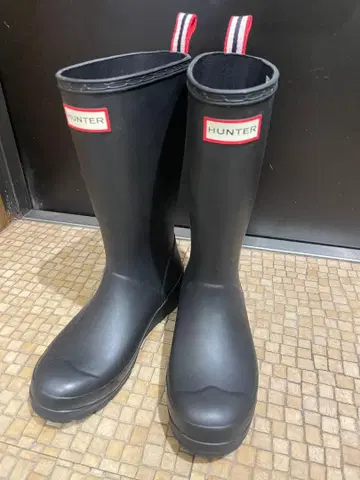 HUNTER 블랙 장화 24cm