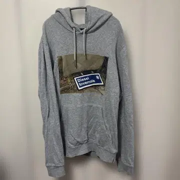DISEL 후드티 그레이
